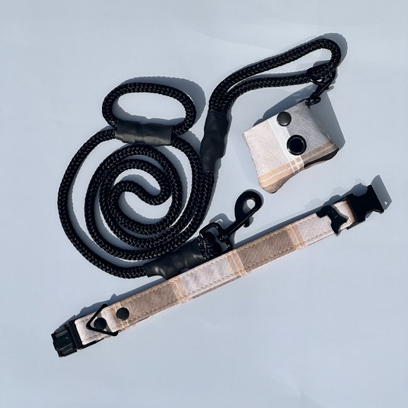 Plaid, Waterproof canvas, waste bag holder - Picture 4 of 4